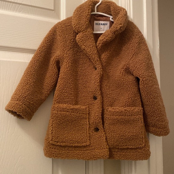 Coffee Sherpa coat teddy bear size 3 - Picture 3 of 5